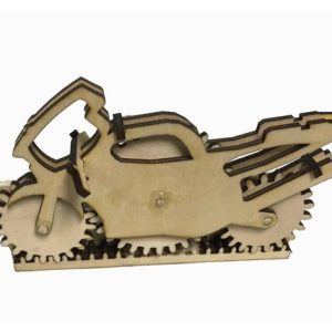 פאזל אופנוע עץ תלת מימד - בחיתוך לייזר