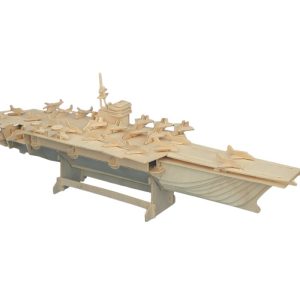 של פאזל תלת מימד של ספינת קרב - בחיתוך לייזר