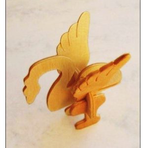 של חידת ציפור תלת מימדית - בחיתוך לייזר