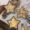 תבנית כוכב מנורת לילה לקישוט חג המולד - בחיתוך לייזר