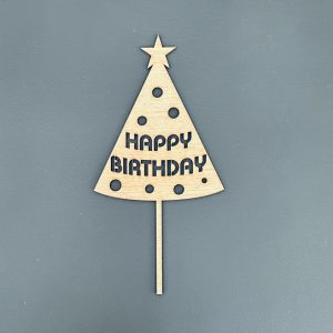 טופר עוגת עץ חג המולד - בחיתוך לייזר