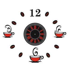 תבנית שעון קפה - בחיתוך לייזר