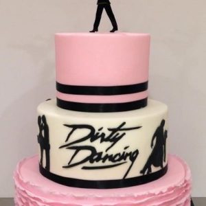 עוגת חתונה לזוג רוקדים - בחיתוך לייזר