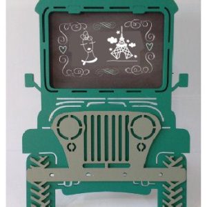 מסגרת תמונה של ג'יפ - בחיתוך לייזר