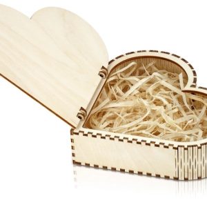 קופסת תכשיטים מעץ Living Hinge - בחיתוך לייזר