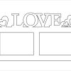 Love Ramka Na 2 Foto - בחיתוך לייזר