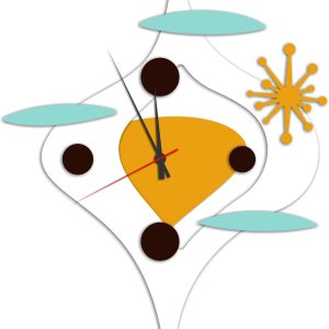 תבניות שעון קיר בעיצוב מודרני - בחיתוך לייזר