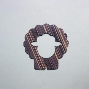 מגזרת מלאכת עץ בצורת כבשה - בחיתוך לייזר