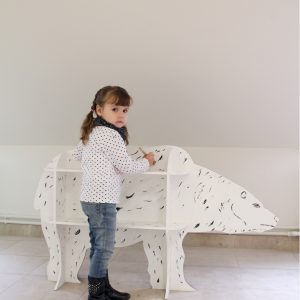 מדף מדף דוב - בחיתוך לייזר