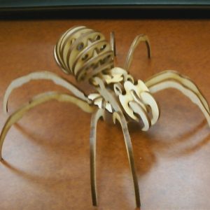 פאזל תלת מימד של עכביש - בחיתוך לייזר