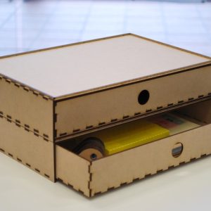 של תיבת מגירות ערימה - בחיתוך לייזר
