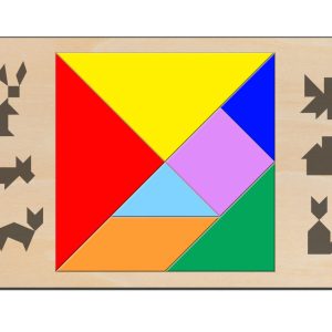 לוח טנגרם - בחיתוך לייזר