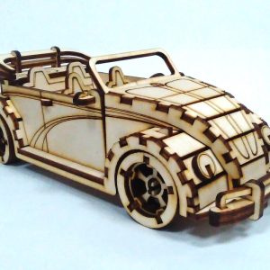 מכונית צעצוע נפתחת של פולקסווגן חיפושית - בחיתוך לייזר