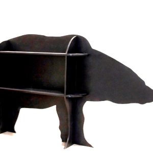 מדף דובי עץ - בחיתוך לייזר