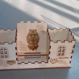 מעמד לשולחן עבודה מעץ מעמד נייד - בחיתוך לייזר