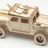Humvee Hummer מעץ - בחיתוך לייזר