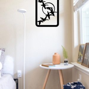 תמונת בחיתוך לייזר- ציפורים מעופפות