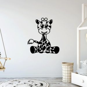 תמונת בחיתוך לייזר- ג'ירפה חמודה