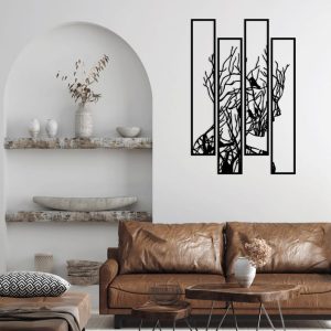 תמונת בחיתוך לייזר- פני ענף עץ