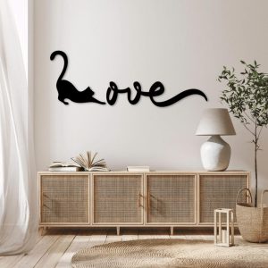 תמונת בחיתוך לייזר- אהבת חתול