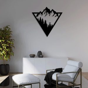 תמונת בחיתוך לייזר- נוף הררי