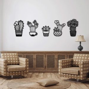 תמונת בחיתוך לייזר- קקטוס