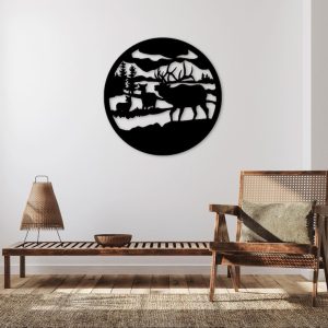 תמונת בחיתוך לייזר- צבי