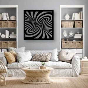 תמונת בחיתוך לייזר- נצרים פוליגונים תלת מימדיים