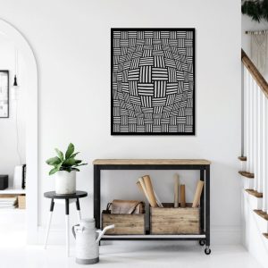 תמונת בחיתוך לייזר- נצרים פוליגונים תלת מימדיים