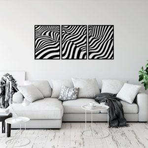 תמונת בחיתוך לייזר- תלת מימד מופשט מודרני