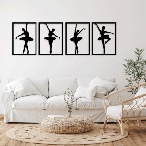 תמונת בחיתוך לייזר- רקדנית בלרינה בלט