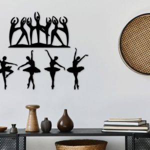 תמונת בחיתוך לייזר- ריקוד בלט בלרינה