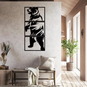 תמונת בחיתוך לייזר- דוב