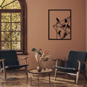 תמונת בחיתוך לייזר- ציפורים