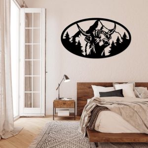 תמונת בחיתוך לייזר- Buffalo הר