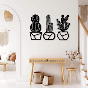 תמונת בחיתוך לייזר- קקטוס