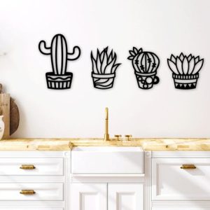 תמונת בחיתוך לייזר- קקטוס