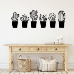 תמונת בחיתוך לייזר- קקטוס