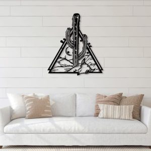 תמונת בחיתוך לייזר- מדבר קקטוס