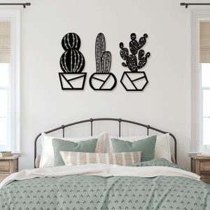 תמונת בחיתוך לייזר- מדבר קקטוס