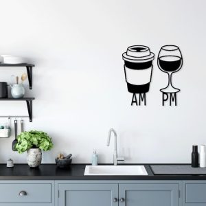 תמונת בחיתוך לייזר- יין קפה