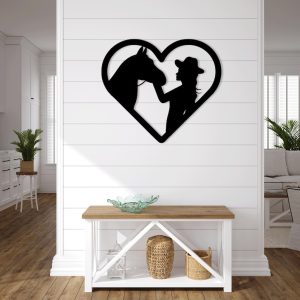 תמונת בחיתוך לייזר- סוס בוקרת