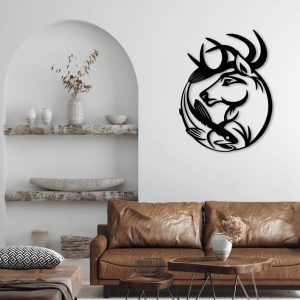 תמונת בחיתוך לייזר- דגי צבי