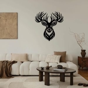 תמונת בחיתוך לייזר- ראש צבי