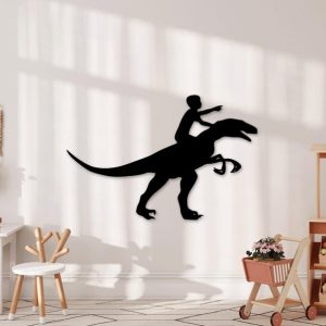 תמונת בחיתוך לייזר- דינוזאור