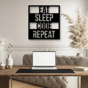 תמונת בחיתוך לייזר- לאכול קוד שינה לחזור על תוכנת מחשב