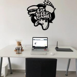 תמונת בחיתוך לייזר- לאכול משחק שינה