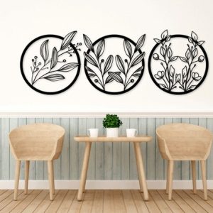 תמונת בחיתוך לייזר- פרחים