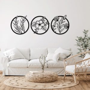 תמונת בחיתוך לייזר- פרחים פרחוני