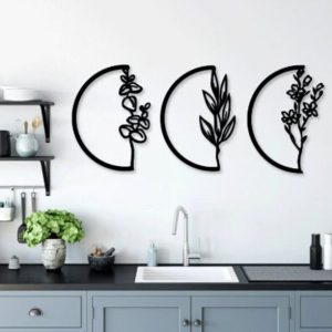 תמונת בחיתוך לייזר- פרחים ירח פרחוני